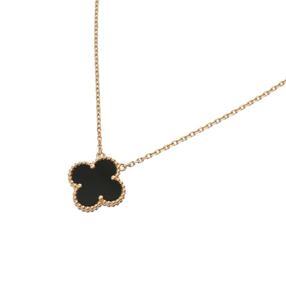 VAN CLEEF & ARPELS Alhambra Necklace VCARPMOP00 Women's 18K Yellow Gold YG A ... - Picture 6 of 11